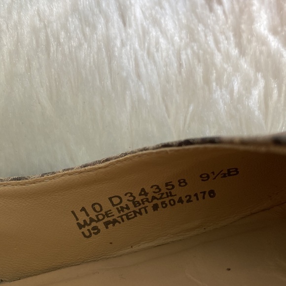 COLE HAAN Nike Air Snakeskin Leather Print Mary Jane Wooden Platform Heels - Picture 9 of 9